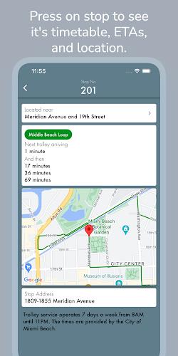 Miami Beach Trolley Tracker Screenshot 3