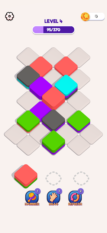 Block Sort 3D - ASMR Tile Sort Screenshot 1