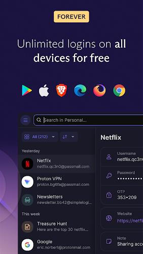 Proton Pass: Password Manager captura de pantalla 