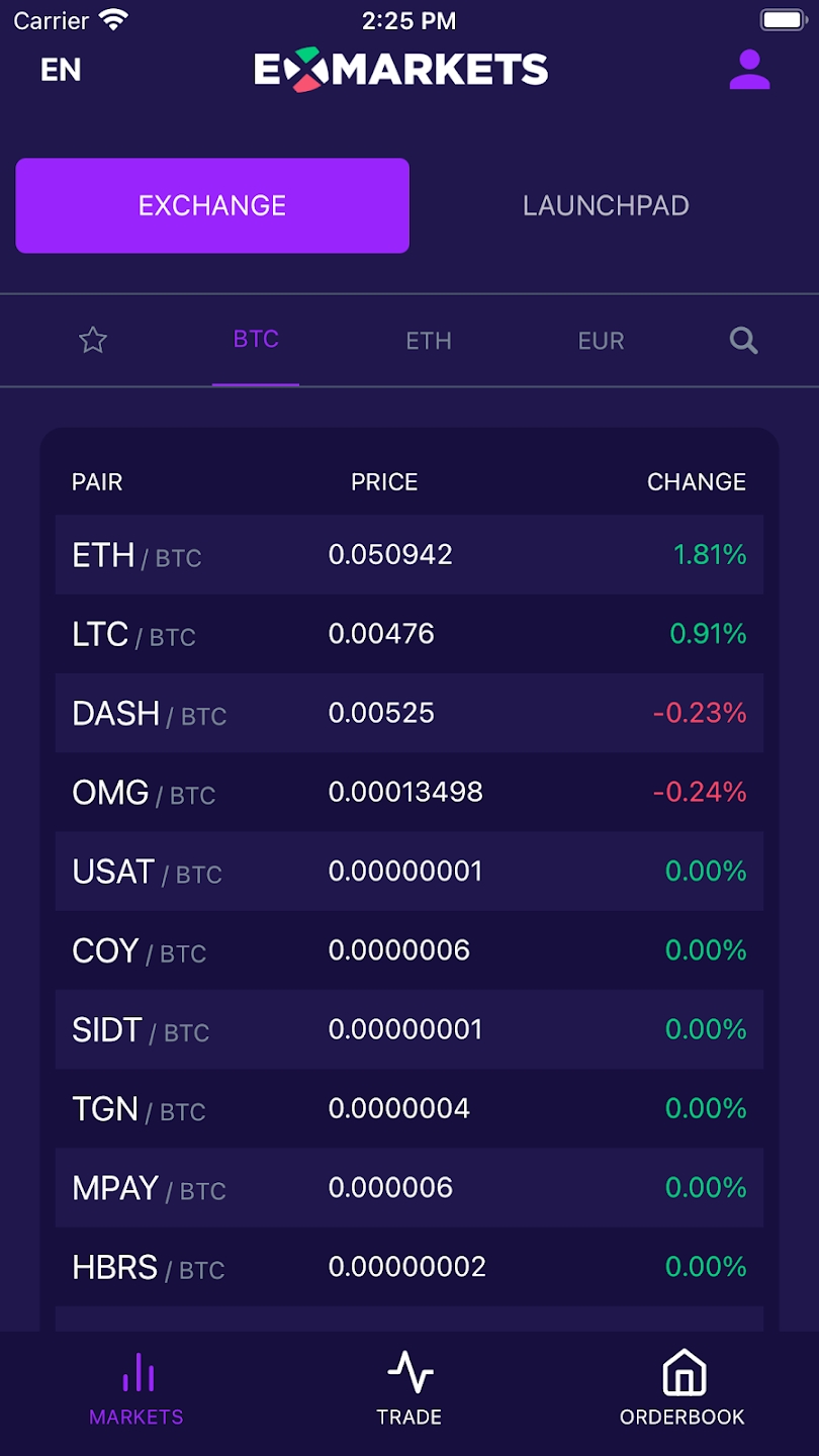 ExMarkets应用截图第1张