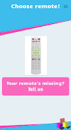 Remote for Catvision TV экрана 1