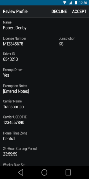 Garmin eLog™ Compliant ELD应用截图第3张
