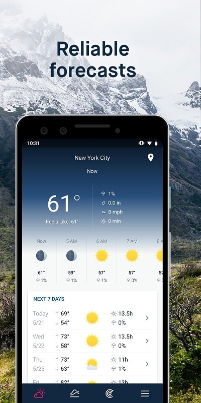 WeatherPro Screenshot 2