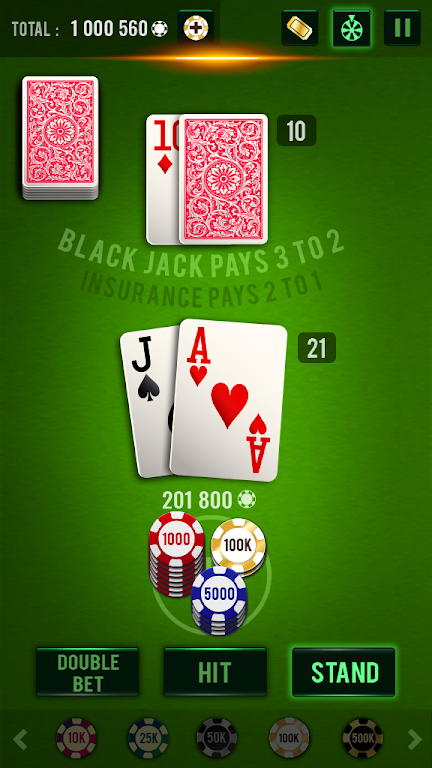 Blackjack 21 - Vegas Casino captura de pantalla 