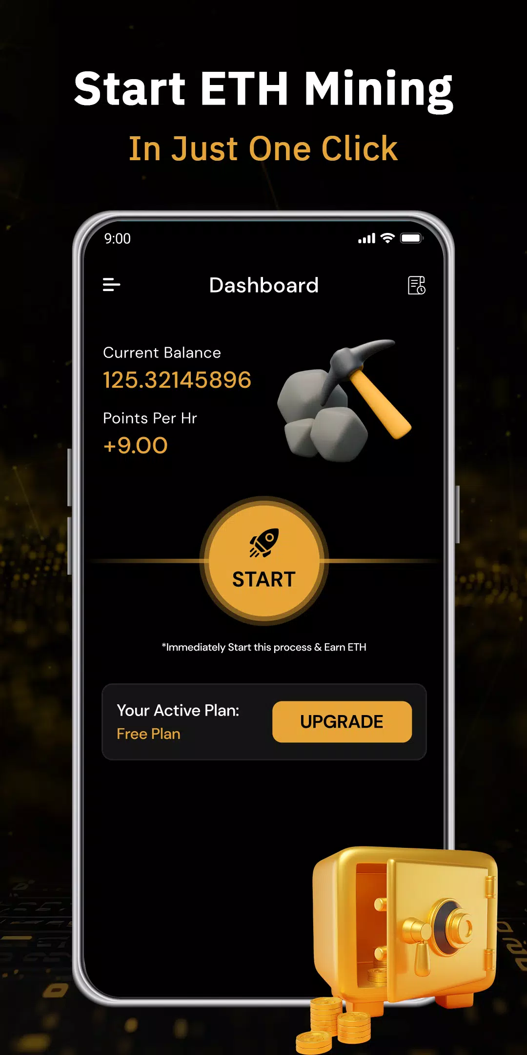 ETH Cloud Miner- Earn Ethereum应用截图第2张