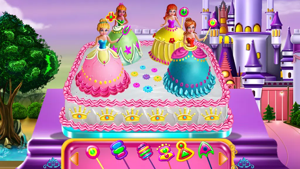 Princesses Cake Cooking captura de pantalla 