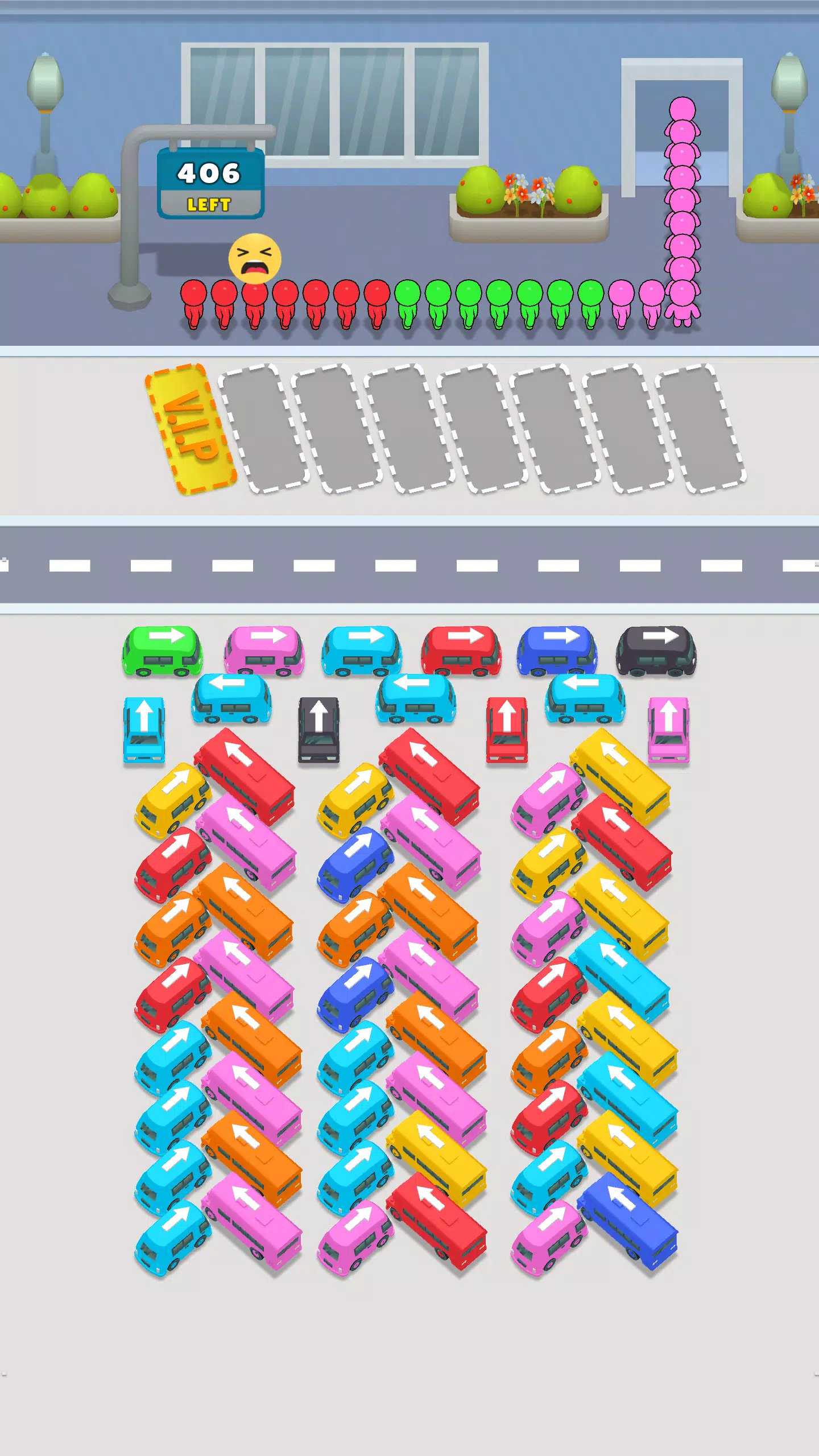 Bus Match Puzzle: Bus Shuffle ảnh chụp màn hình 2