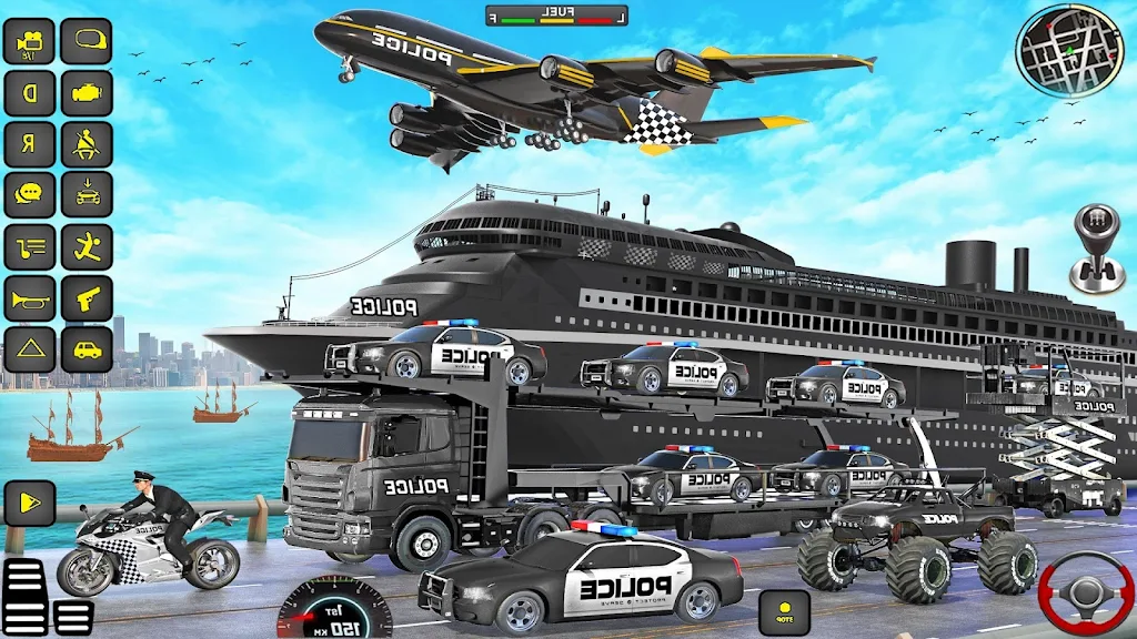 Police Truck Transport Game zrzut ekranu 1