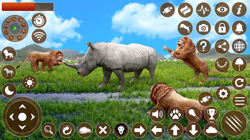 Lion Games 3D Animal Simulator ဖန်သားပြင်ဓာတ်ပုံ 1