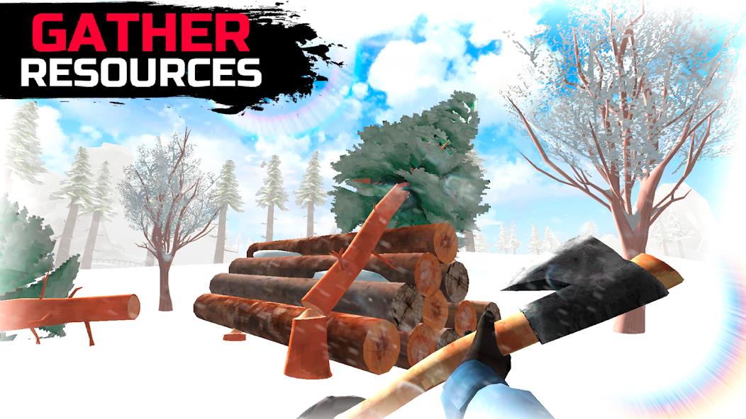 WinterCraft: Survival Forest Mod ảnh chụp màn hình 4