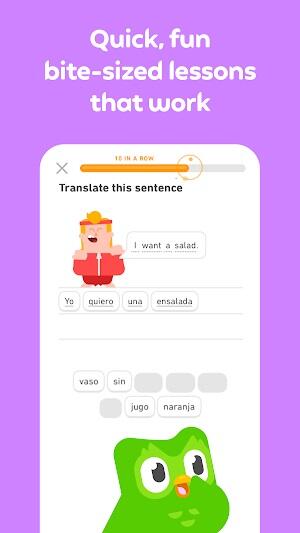 Duolingo: уроки иностранного экрана 2