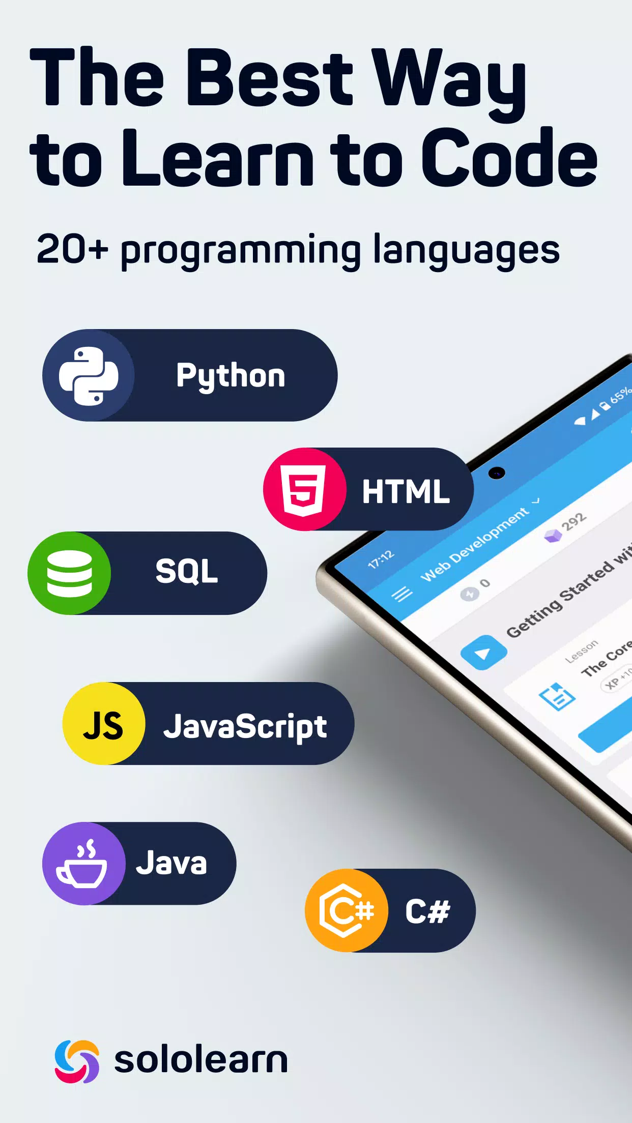 Sololearn: AI & Code Learning экрана 1