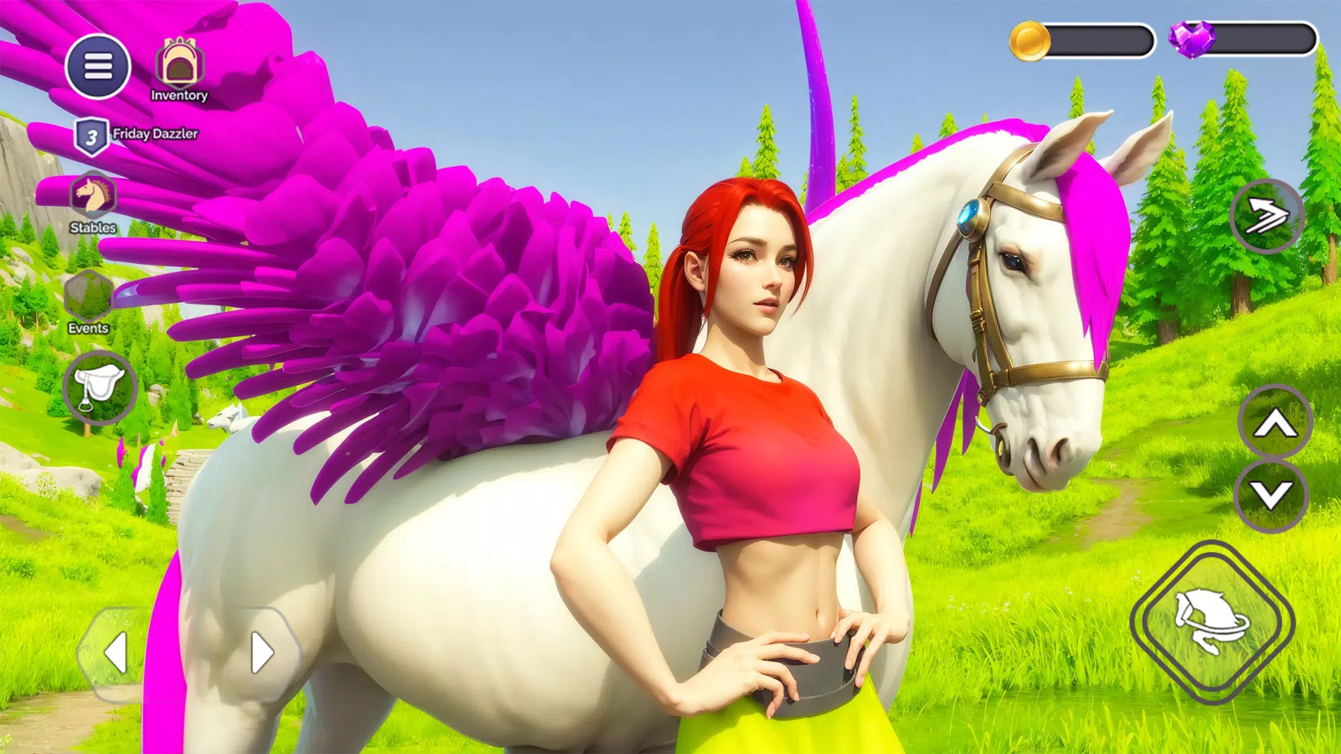 My Flying Unicorn Horse Game captura de pantalla 