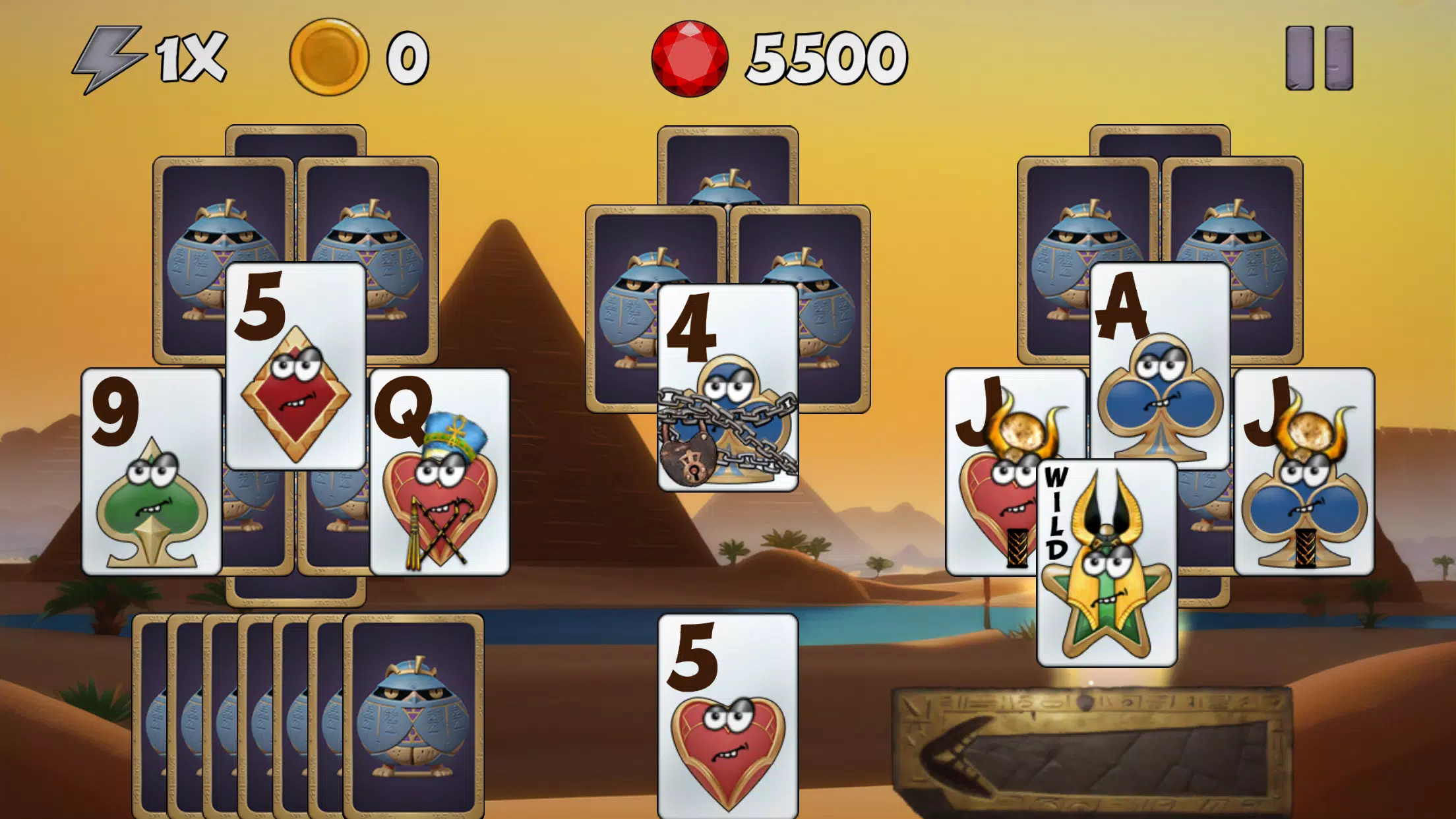 Tricky Tut Solitaire screenshot 3