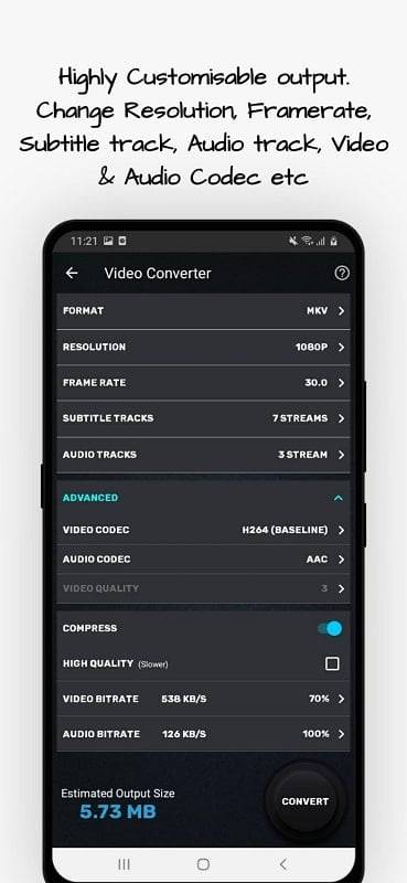 Video Converter, Compressor ဖန်သားပြင်ဓာတ်ပုံ 1