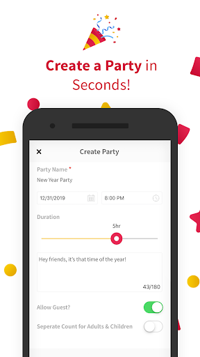 Party n Event Invitation Maker by Party Signup ဖန်သားပြင်ဓာတ်ပုံ 1