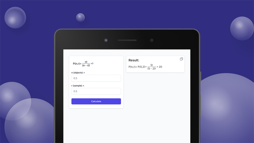 Screenshot Permutations Calculator 2