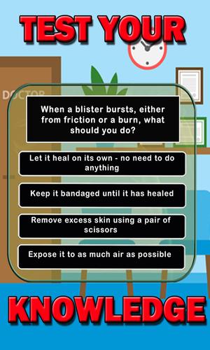 Screenshot First Aid Educational Quiz 2