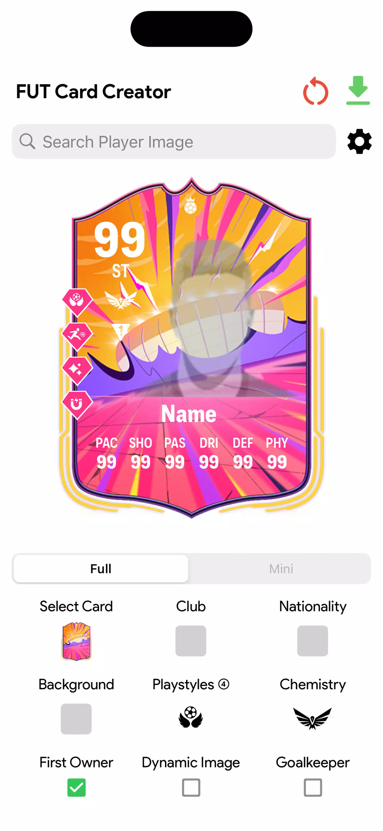 FC Card Creator 25 captura de pantalla 
