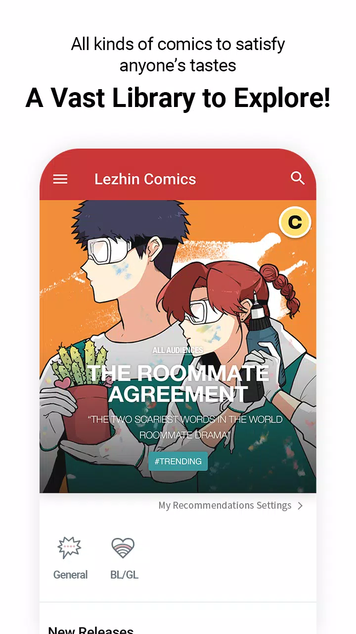 Lezhin Comics - Daily Releases Screenshot 1