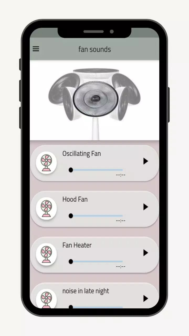 Fan sounds - relaxing sounds Screenshot 2