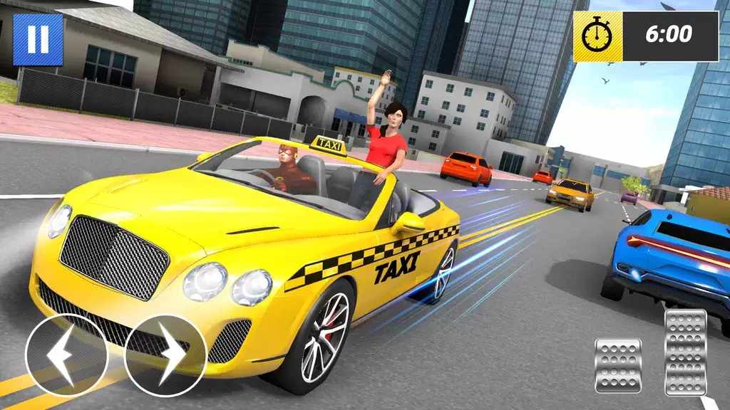 Superhero Car Games Taxi Games zrzut ekranu 2