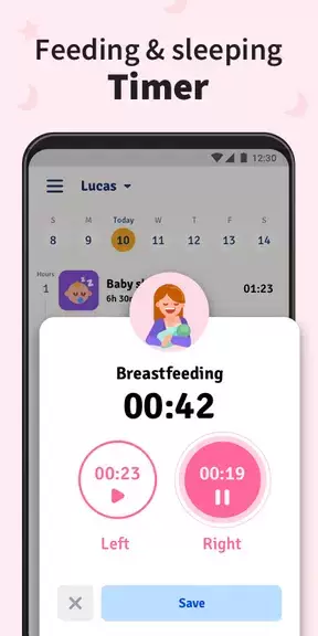 Baby Tracker - Breastfeeding captura de pantalla 