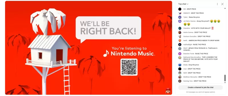 “任天堂的Switch 2 Rivestream被'下降價格'憤怒'淹沒