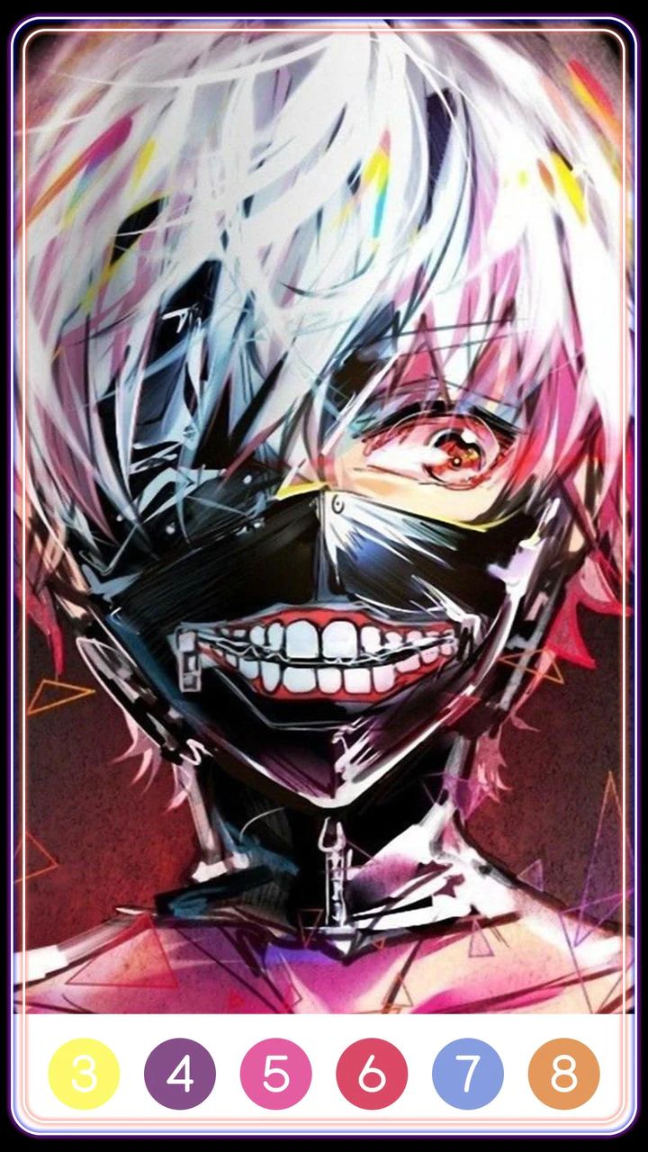 Tokyo Ghoul Paint by Number Screenshot 3