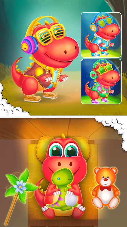 Dino daycare game captura de pantalla 