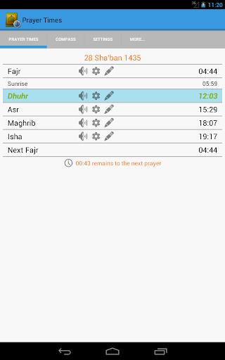 Prayer Times, Salat & Qibla Screenshot 2