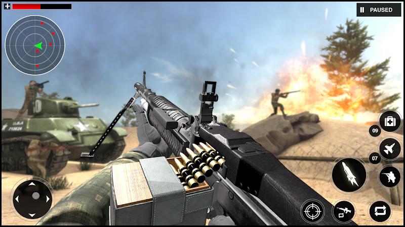 Gunner World War: WW2 Gun Game ဖန်သားပြင်ဓာတ်ပုံ 4