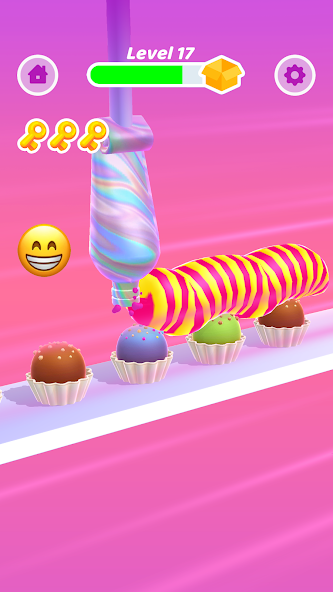 Perfect Cream: Cake Games Mod zrzut ekranu 3