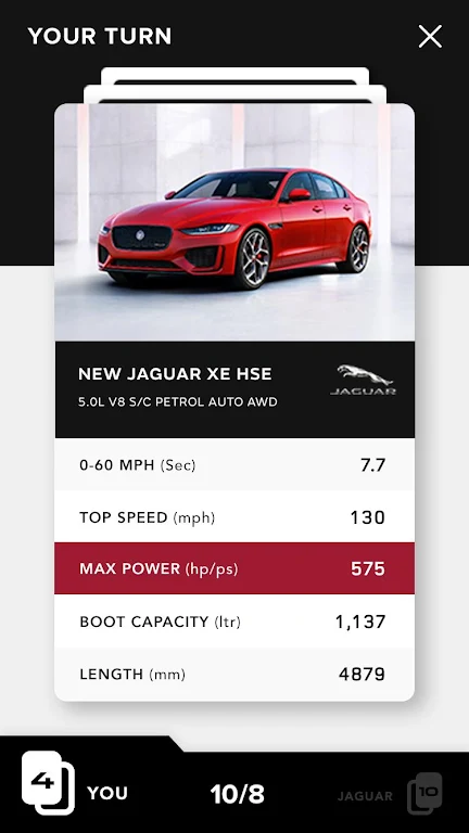 Jaguar Land Rover Top Trumps ဖန်သားပြင်ဓာတ်ပုံ 2