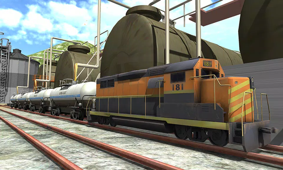 Oil Tanker Train Driving Sim zrzut ekranu 1