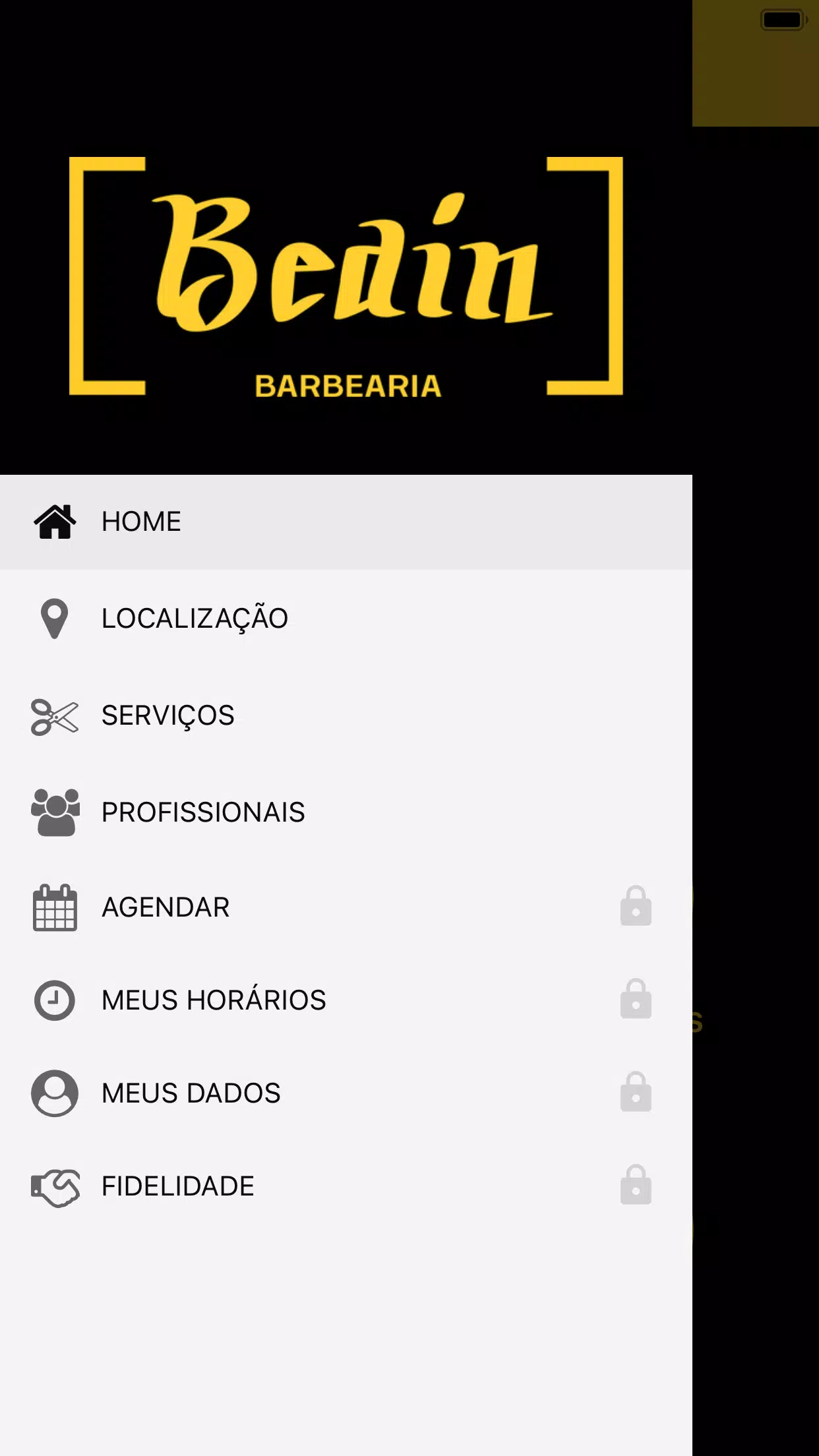 Screenshot Bedin Barbearia 2