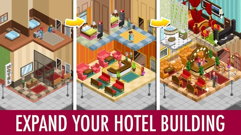 Hotel Tycoon Empire: Idle game ekran görüntüsü 4