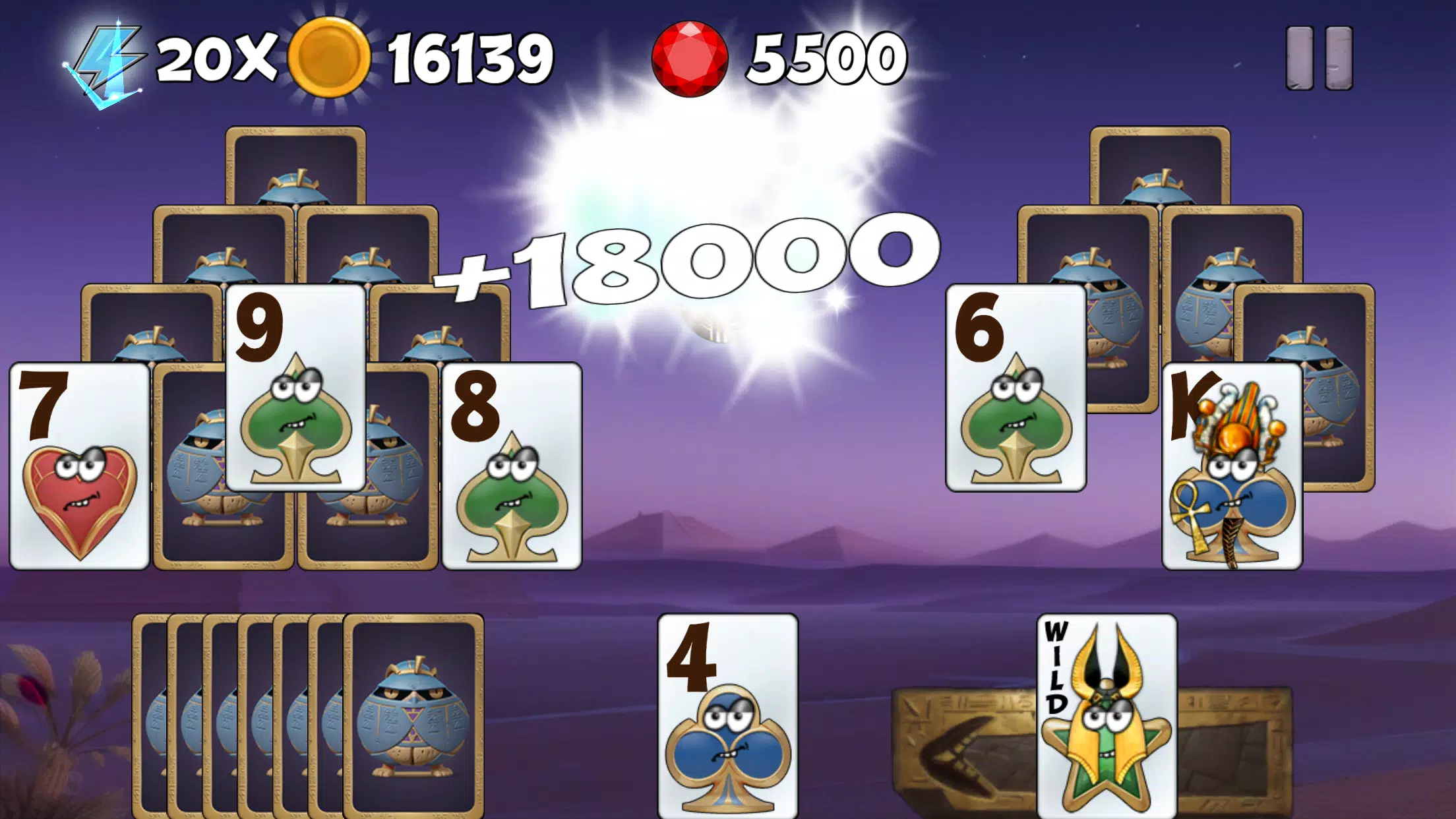 Tricky Tut Solitaire Screenshot 2