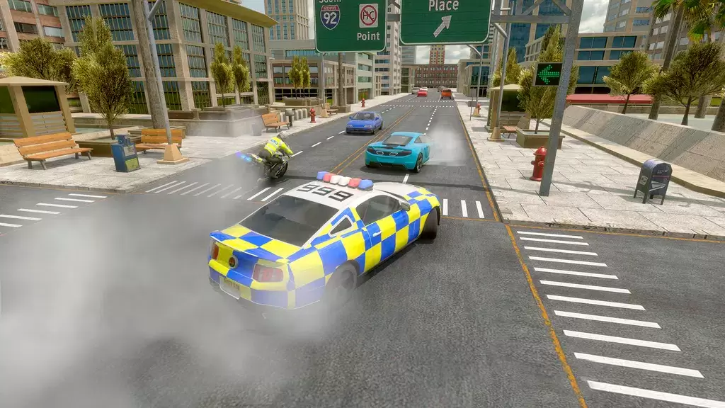 Police Car Driving Motorbike应用截图第2张