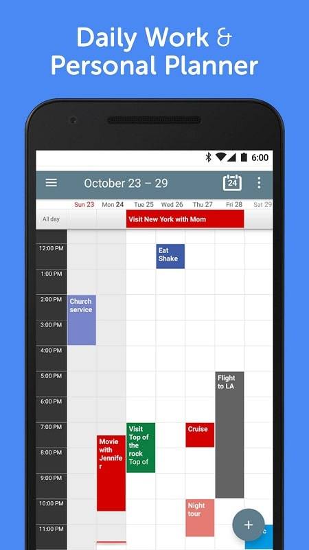 Calendar+ Schedule Planner captura de pantalla 