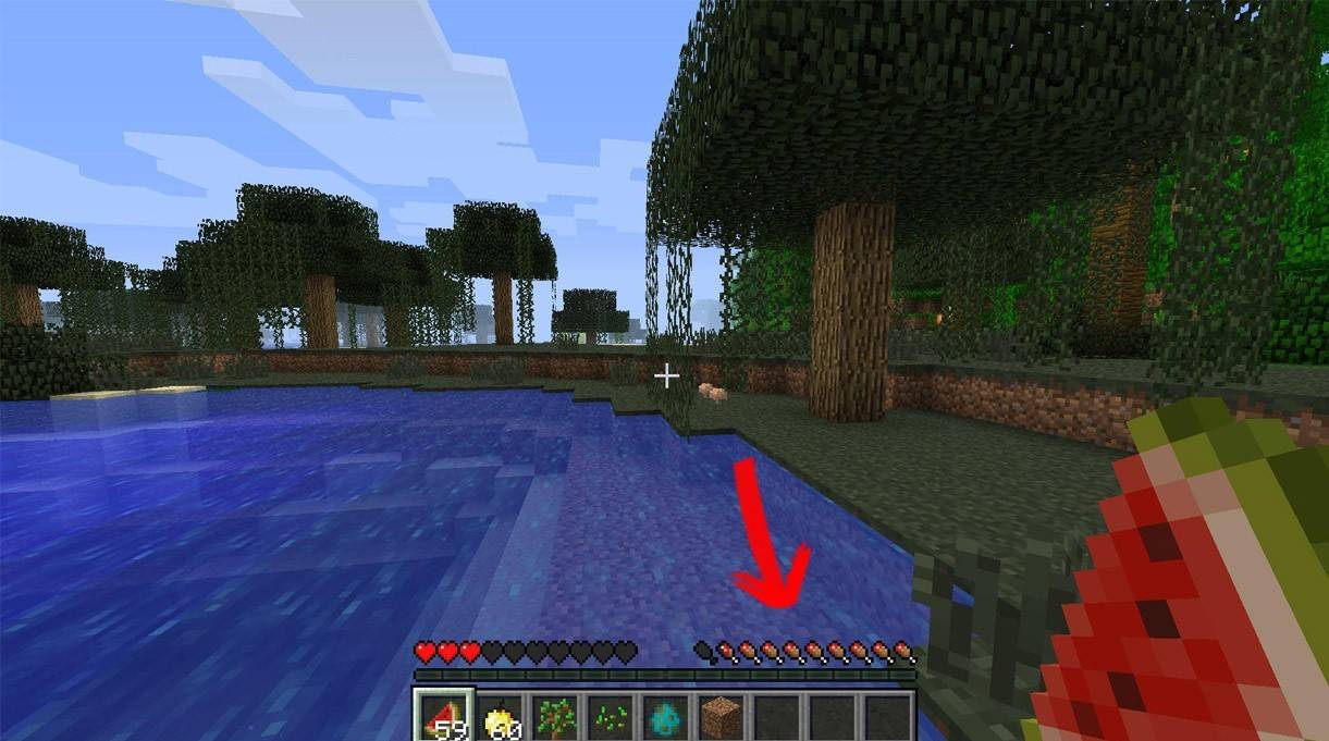 makan dalam Minecraft
