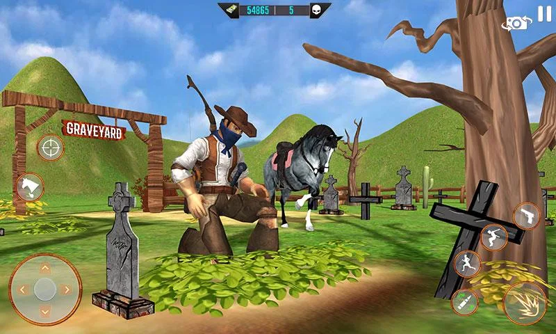 West Cowboy Shooting Games 3D captura de pantalla 