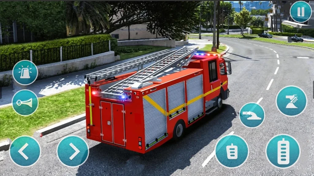 Emergency Police Fire Truck 3d captura de pantalla 