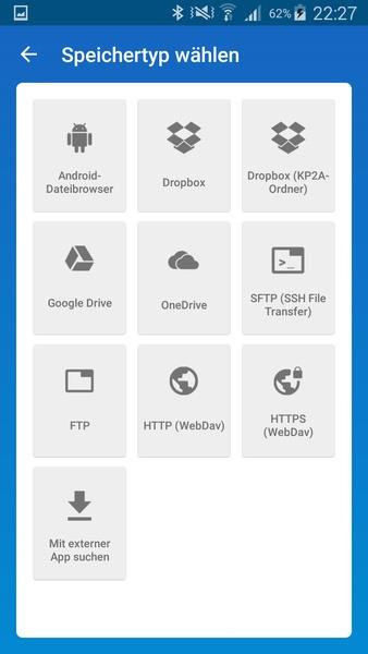 Keepass2Android captura de pantalla 