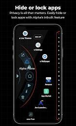 Тема Alpha Hybrid Launcher 4D экрана 2