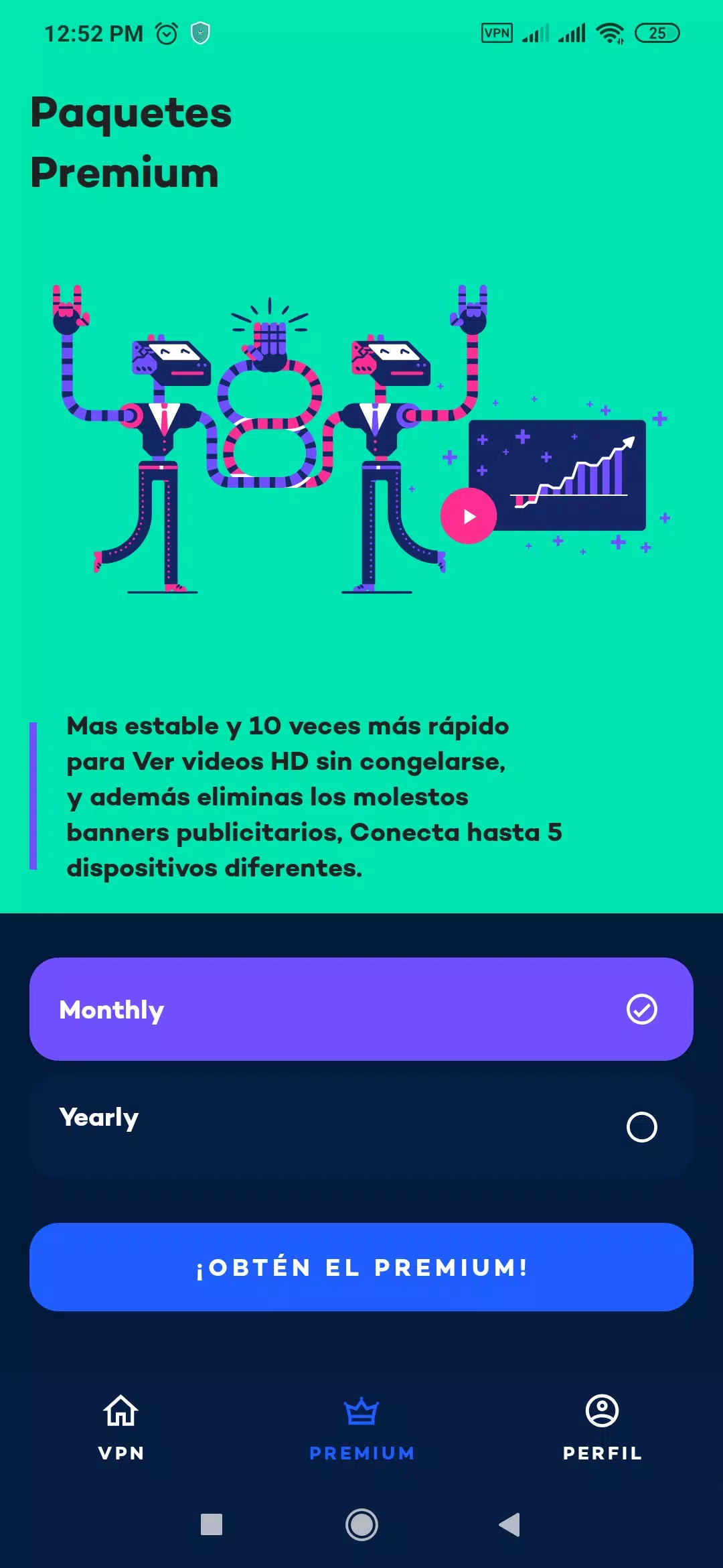 YouVPN: VPN Gratis 2021, VPN Servidor Proxy Rápido应用截图第1张