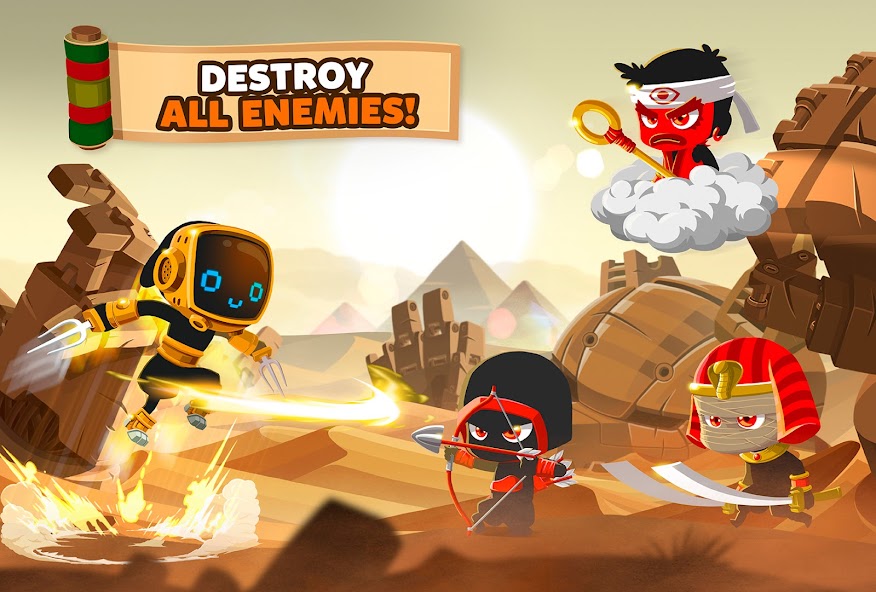 Ninja Dash Run - Offline Game Mod screenshot 4