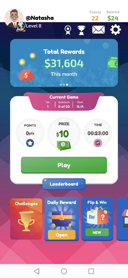 Play and Win-Win Cash Prizes! স্ক্রিনশট 1