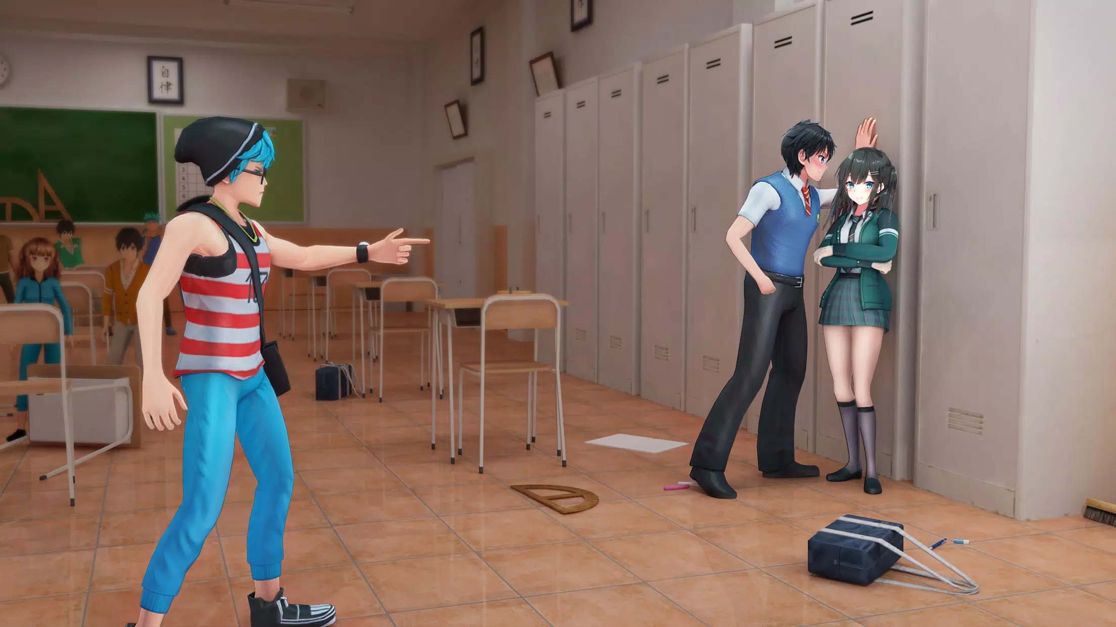 High School Fighting Game captura de pantalla 