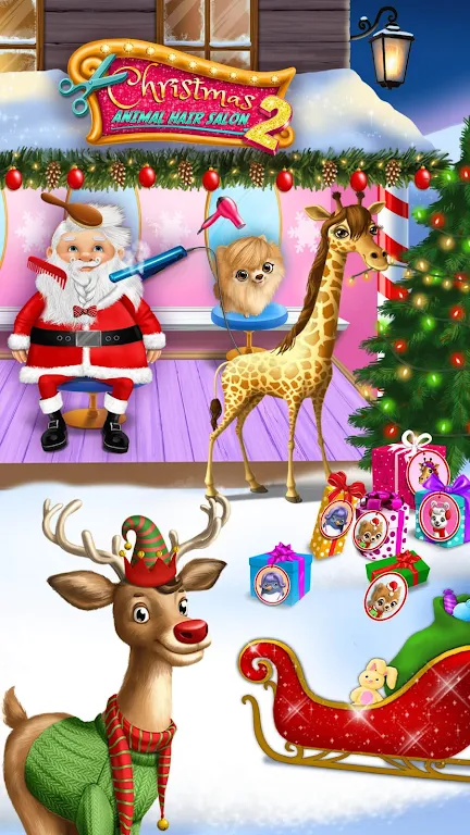 Christmas Animal Hair Salon 2 स्क्रीनशॉट 3